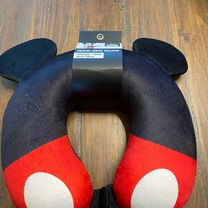 Disney Mickey Mouse Black Travel Memory Foam Neck Pillow